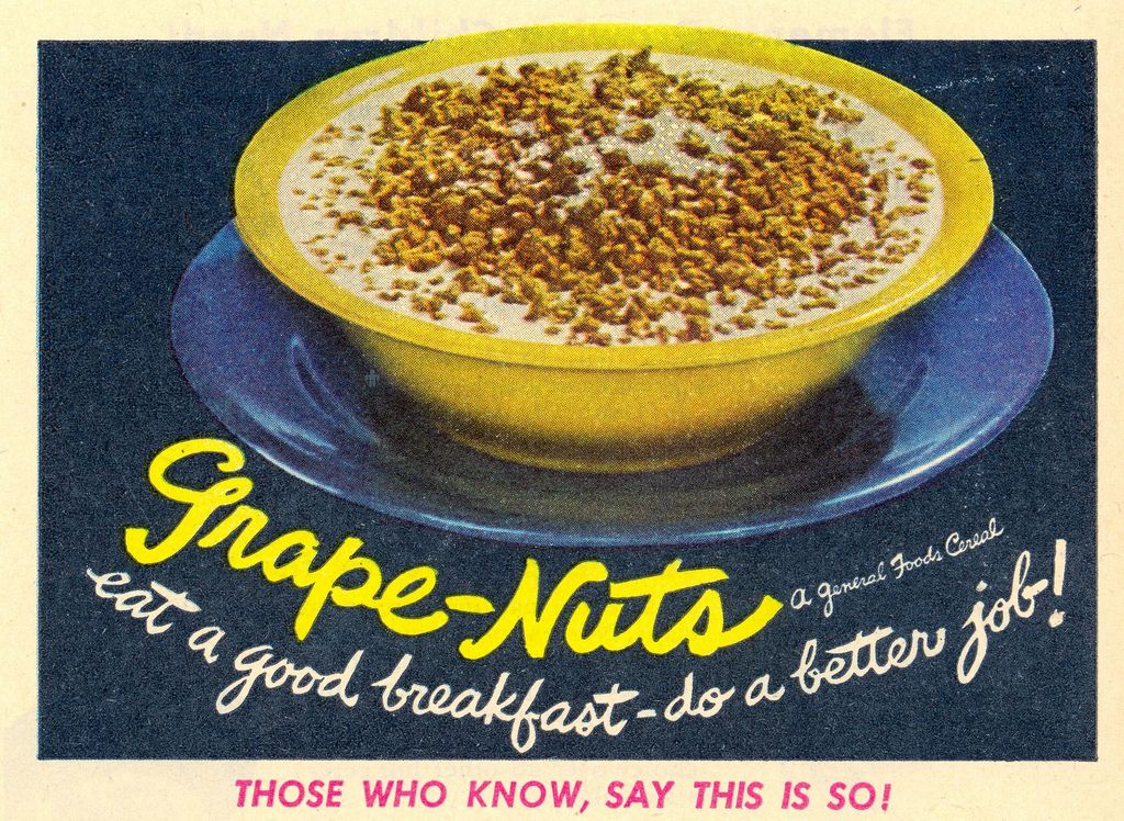 Grape nuts most important meal